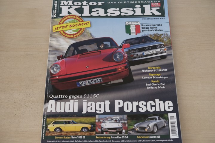 Deckblatt Motor Klassik (01/2010)